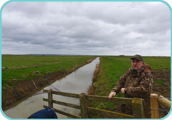 KWCA Chairman, Alan Jarrett overseeing the work thumb