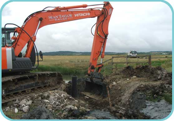 Ditch work at Cooling thumb